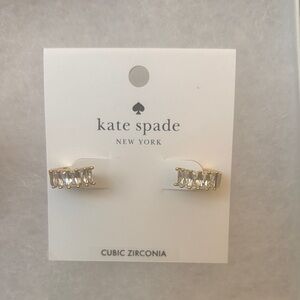 NWT Kate Spade Gold and Silver Cubic Zirconia Earrings